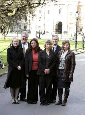 TCD's dr timonen, prof gilligan, international speakers: prof theobald, prof glendinning, prof scharlach, dr rostgaard