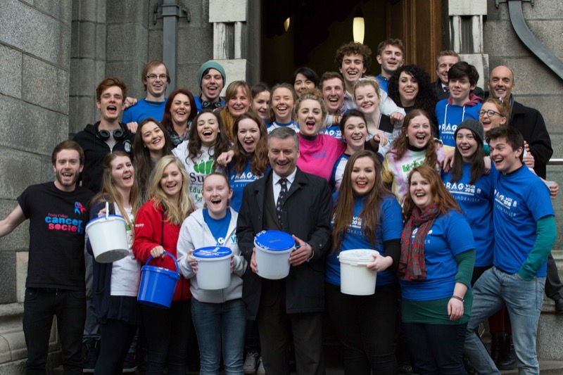 Representatives of the 11 partner charities based in Trinity which will benefit from RAG Week fundraising: VTP, VDP, TAP, S2S, Student Hardship Fund, Suas, MOVE, FLAC, Enactus, Cancer Soc and Amnesty