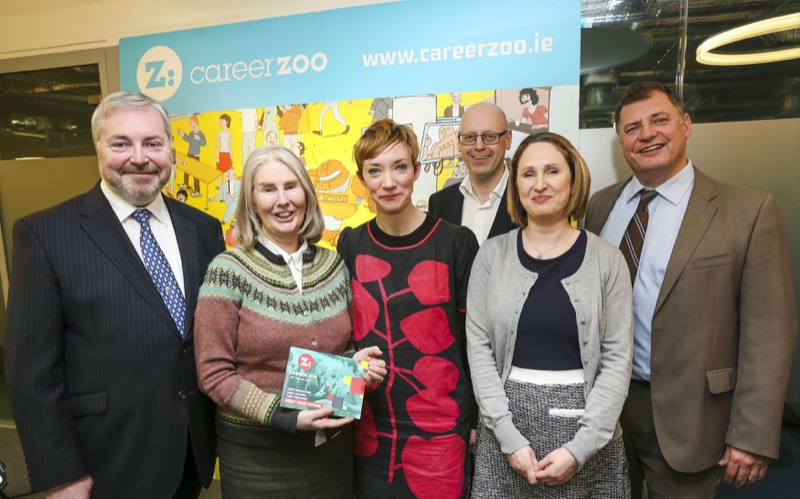 Pictured on the occaision (l-r): Jim Quinn, Mary Keating (Director of Masters in International Management), Norah Campbell (Lecturer in Consumption, Markets and Culture), Andrew Burke (Chair of Business Studies), Aoife Fitzpatrick (Student Recruitment Officer) and Michael O'Flynn (Director of Trinity MBA)