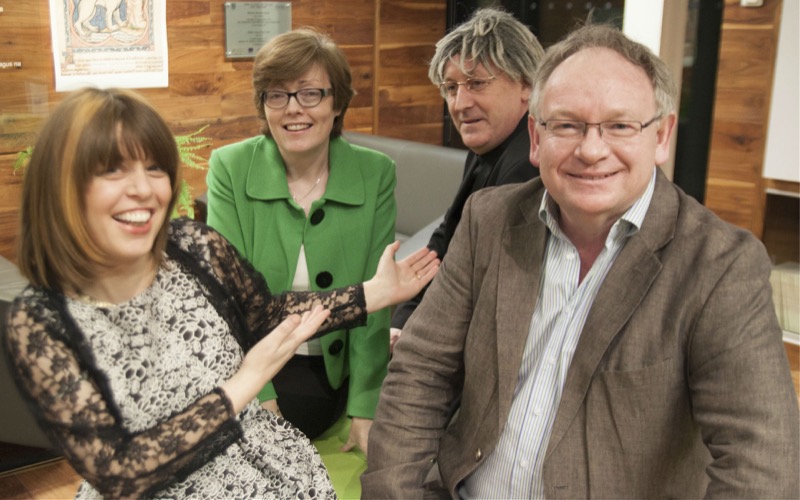 Pictured at the occasion (l-r): Dr Susanne Colleary, Dr Carmel O'Sullivan, Dr Gunther Gruhn and Dr Eamonn Jordan