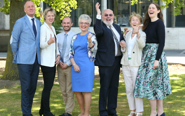 Brian Sheehan, Director GLEN, Prof Ivana Bacik, Prof Mark Bell, Senator Katherine Zappone, Senator David Norris, Ann Louise Gilligan and Dr Mary Rogan