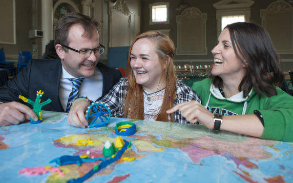 Patrick Burke, Partner at Grant Thornton; Amy Delaney, TAP Foundation Course Graduate and Grainne McInerney, TAP 