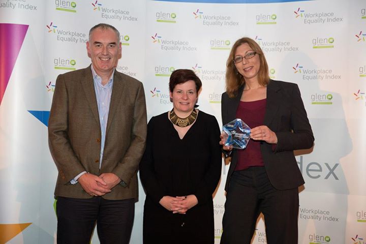 Trinity’s Director of Director of Diversity and Inclusion Tony McMahon and Dr Martine Cuypers, Assistant Professor in Greek (Classics) with GLEN, Co-Chair, Nathalie Weadick