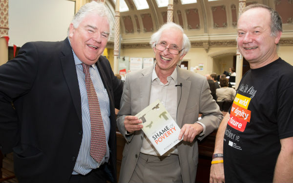 Professor Robert Gilligan, Trinity, Professor Robert Walker, University Oxford, and Pierre Klein, National Coordinator for ATD Ireland