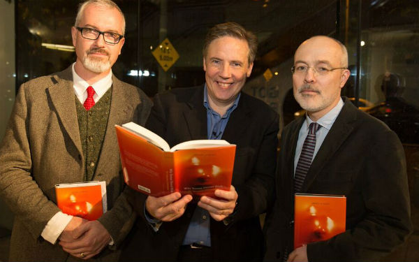 Prof Richard English, University of St Andrews, Prof Shane O'Mara and Ian Malcolm, Harvard University Press, pictured at the launch of 'Why Torture Doesn't Work'