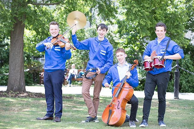 L-R, Luke Rynne Cullen, Gordon Hind, Brian De Buiteach and Gordon Hind of Applaud Events.