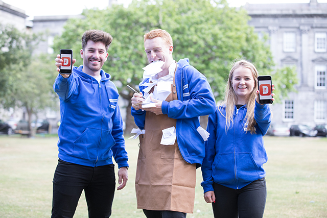 L-R, Nathan Misischi, Sam Green, Ciara Hennessy, of Dockit.